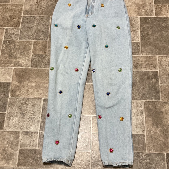 🎊HP🎊 Vintage rhinestone jeans - Picture 3 of 7